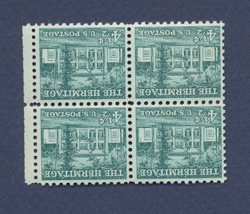 USA - Scott  1037   - MNH Block - 4 1/2 cents - Hermitage