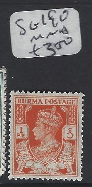BURMA (P0304B)    KGVI  1P  SG 19A  MNH