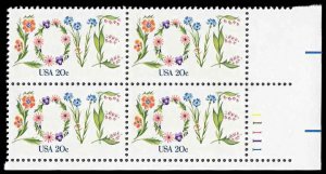 PCBstamps   US #1951 PB 80c(4x20c)Love, 11111, MNH, (PB-4)