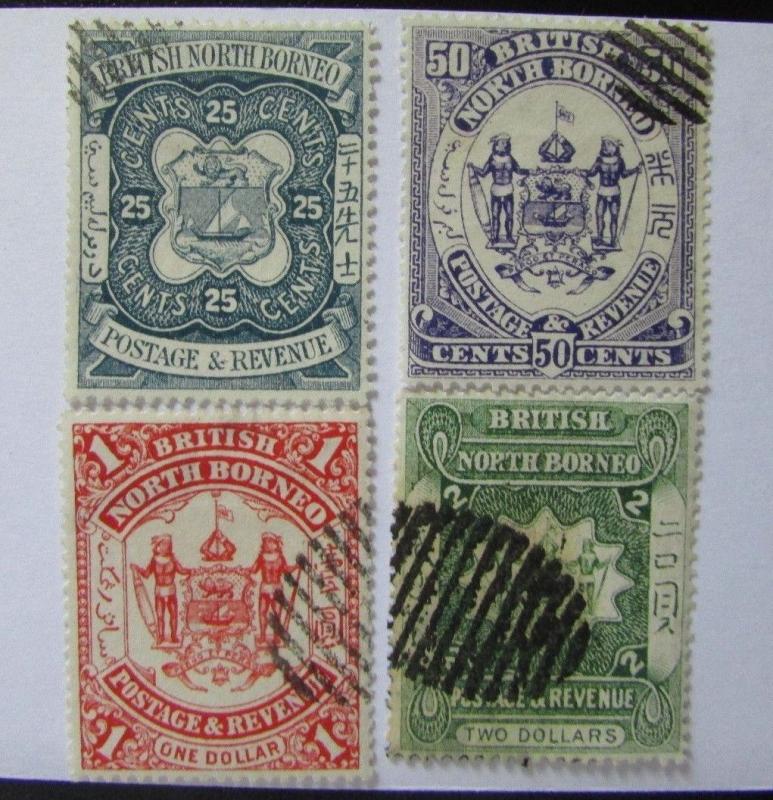 State of North Borneo SC #44-47  used stamp set