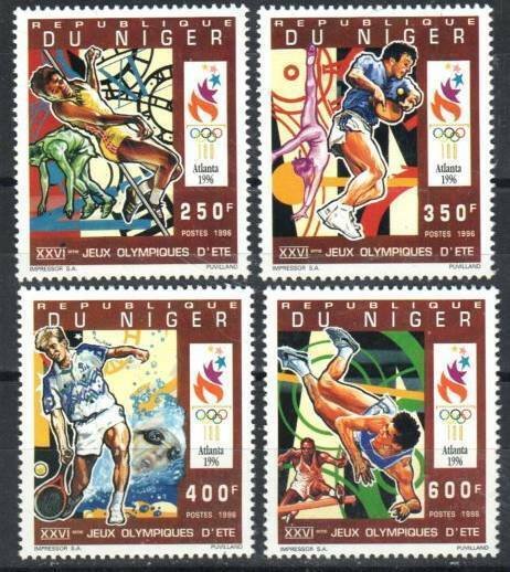 Niger 1996 MNH Stamps Scott 901-904 Sport Olympic Games Table Tennis