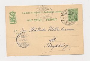 D296662 Postal Stationery 1906 Luxembourg Hollerich Strassbourg
