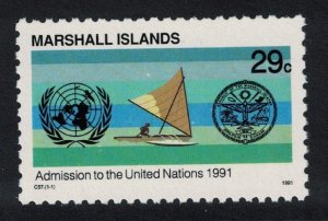 Marshall Is. Admission to the United Nations 1991 MNH SG#406