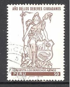 Peru 722 used SCV $ 0.50