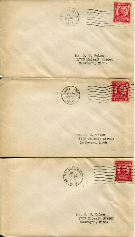 USA #690 Pulaski FDC First Day Issue Cover Postage Cancellation Collection 1931