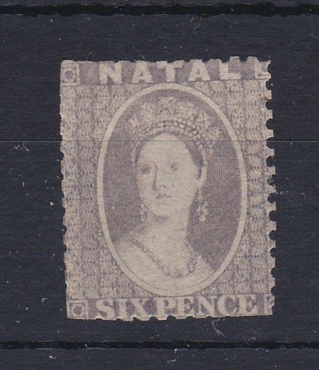 Natal 1859 - 64 6D Grey Mint No Gum Spacefiller RB99