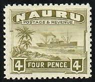 Nauru Stamp 23a  - Freighter