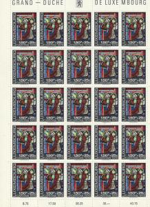 B287-B291 LuxembourgSemi-Postal Mint OGNH sheets of 25