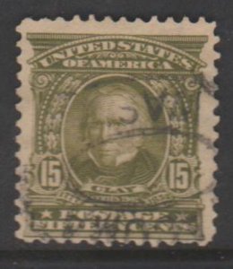 U.S. Scott #309 Clay Stamp - Used Single