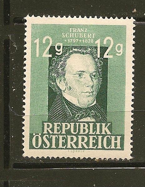 Austria 491 Franz Schubert Mint Hinged