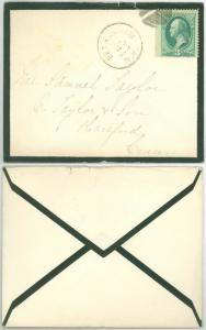 1873-80, BETHLEHEM (HOLLOW) NH CDS RARE? Mourning Cover to Hartford CT, SC #147!