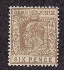 Bahamas Scott # 47 VF lightly hinged with nice color cv $ 30 ! see pic !