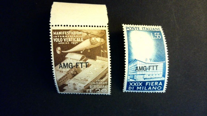 Italy Trieste A Sc# 113-114 Complete Set Mint Never Hinged MNH