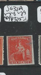 BARBADOS (P2807B) BRITTANIA  SG32A IMPERF SINGLE     MOG