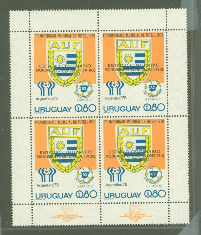 Uruguay #1041 Mint (NH) Souvenir Sheet (Soccer)