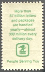 Scott #1491 1973 8¢ Postal Employees Conveyor Belt MNH OG