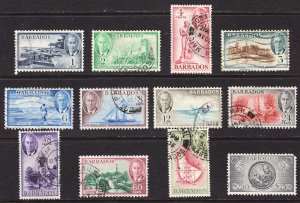 Barbados Scott 216-27 complete set F to VF used.  FREE...