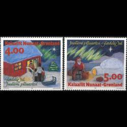 GREENLAND 1994 - Scott# 275-6 Christmas-Ptgs Set of 2 NH