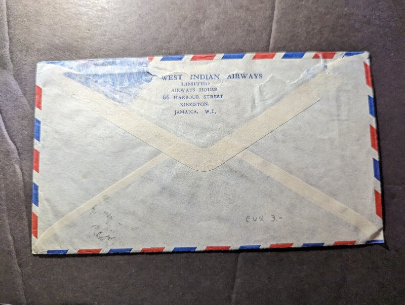 1962 British St Vincent Airmail Cover to NJ USA