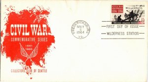 OAS-CNY 7020 FDC SCOTT 1181 – 1964 5c Civil War Centennial Battle of the Wildern
