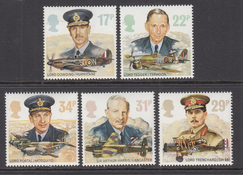 Great Britain 1157-1161 Airplanes MNH VF