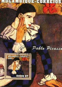 Mozambique Self Portrait Pablo Picasso SS (1 stamp) used