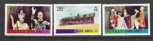 Tuvalu 43-5 MNH Queen set cpl.  x 4 sets, vf. 2022 CV $ 21.40