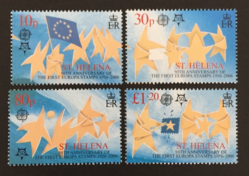 St. Helena 2006 #894-7, Europa 50th Anniversary, MNH.