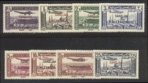 ALEXANDRETTA #C1-8 Mint NH - 1938 Airmail Set