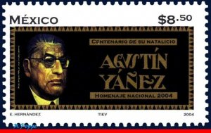 2346 Mexico 2004 AGUSTIN YANEZ, NOVELIST, FAMOUS PEOPLE, MI# 3049, MNH