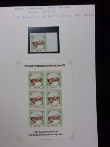 COLLECTION OF RAILWAY STAMPS