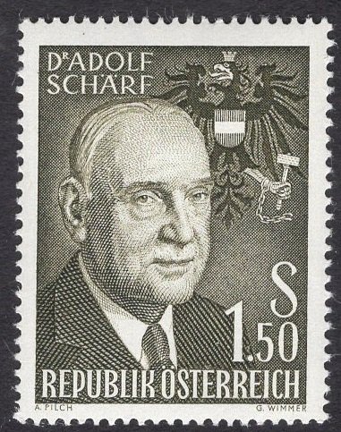 Austria  #651   1960 MNH Adolf Scharf