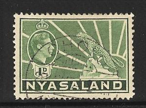 Nyasaland Protectorate Cholo CDS used s.c. 55a