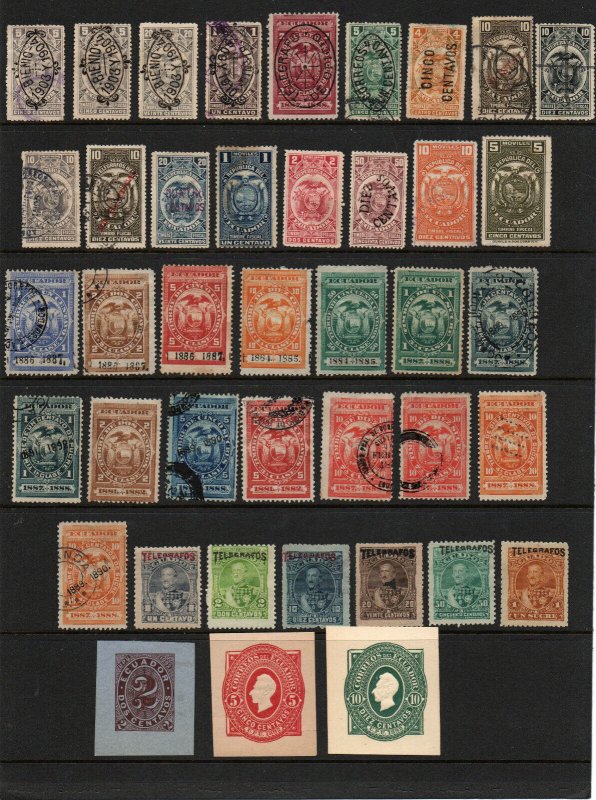 Ecuador - Selection (41) Back of Book  (few faults)       /      Lot 0922045 