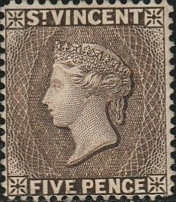 Saint Vincent, #50 Used  From 1883-97