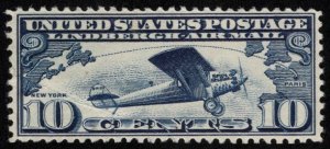 US #C10 VF mint never hinged, super fresh