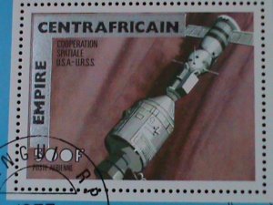 ​CENTRAL AFRICAN- COOPRATION SPACE PROGRAMS-USA & USSR FANCRY CANCEL S/S VF