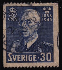 Sweden 339  King Gustaf V 1943