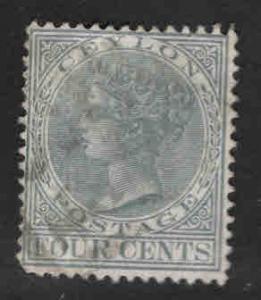 Ceylon Scott 64 Used 1872 Victoria CC wmk 1