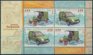 Hungary Stamps 2013 MNH Europa Postman Van Postal Transport Cars 4v M/S