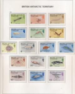 BRITISH ANTARCTIC TERRITORY & SOUTH GEORGIA COLLECTION 1963-2000 Scott $1,053.00