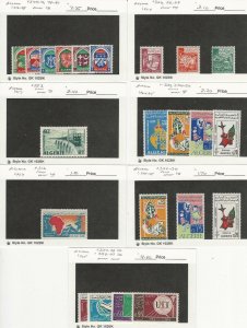 Algeria, Postage Stamp, #274//340 Mint NH & LH, 1956-65, JFZ 