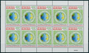 Burundi 2021 MNH Medical Stamps Fight Against Corona Pandemic 10v Numbered M/S