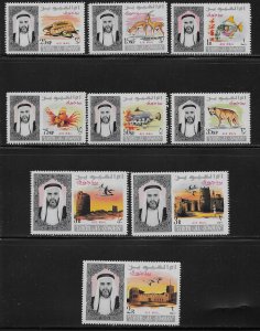 UMM AL QIWAIN STANLEY GIBBONS# C1-9  FVF/MOG 1965