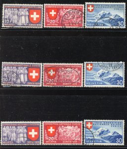 Switzerland # 247-55, Used.