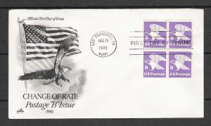 US #1818 B Eagle Issue FDC