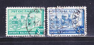 Yugoslavia 140-141 Set U Coats Of Arms