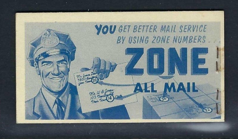 US BKC6 --  Intact US Airmail Booklet