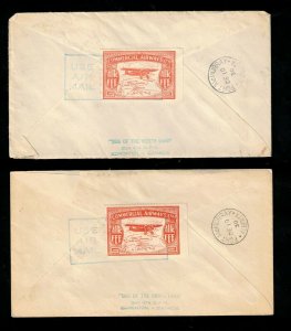 Canada #CL50 Very Fine Used Two Covers Going To USA One San Diego One New York