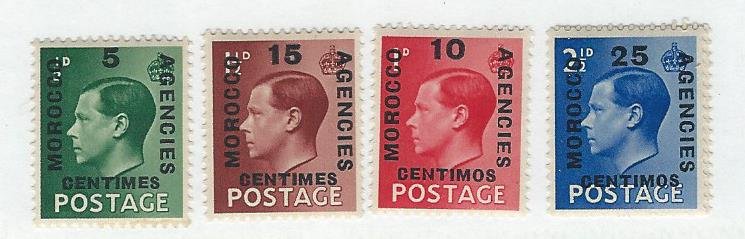 Great Britain offices in Morocco mnh sc 78-81